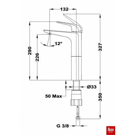 Смеситель для раковины Teka Itaca 673660200  хром