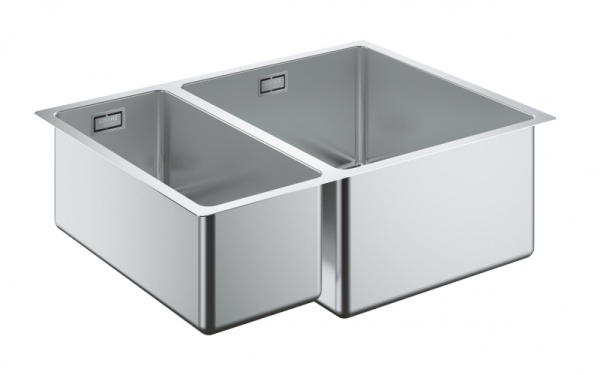 Кухонная мойка из нержавеющей стали, основная чаша справа, монтаж под столешницу, Grohe K700U 31576 SD0 (31576SD0)