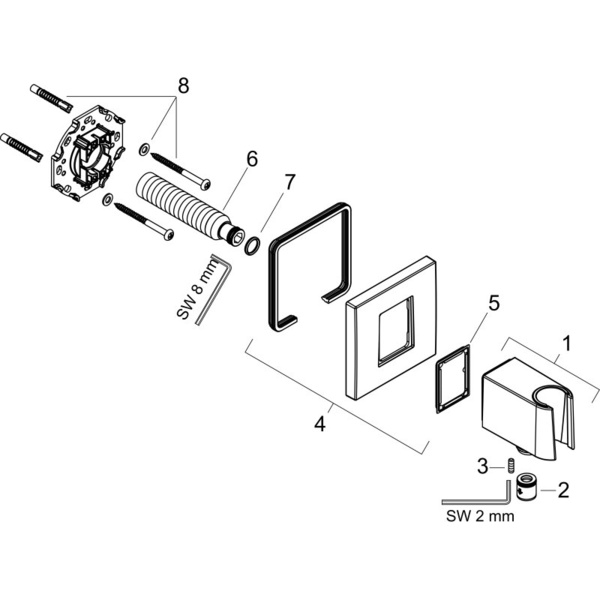 Шланговое подсоединение Hansgrohe FixFit E 26889000 хром