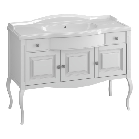 Тумба под раковину Opadiris Лаура 120  Z0000012472 белый без патины (без раковины)