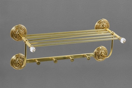 Полотенцедержатель с крючками Art&Max AM-2032-Br-C