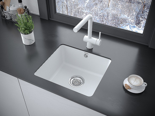 Кухонная мойка Paulmark  Unter 50 PM204543-WH белый