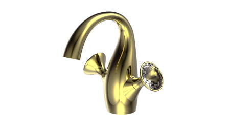 Смеситель для раковины Bravat Swan F14287G-ENG