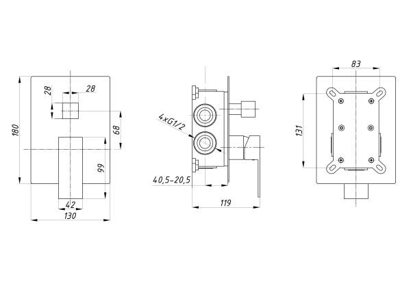 Душевой комплект ПСМ-Профсан PSM-CB-03 Душевой комплект ПСМ-Профсан PSM-CB-03
