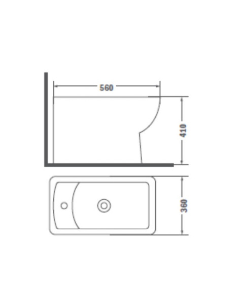 Биде напольное Teka Nexos 117350001