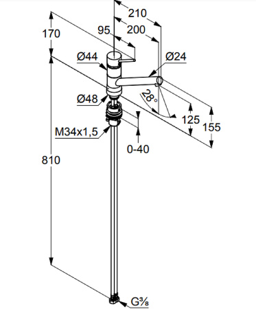 Смеситель для кухни Kludi Scop 339380575