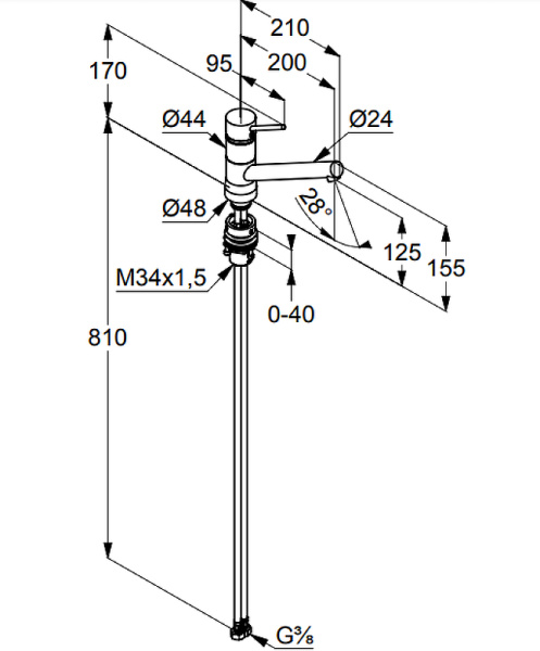 Смеситель для кухни Kludi Scop 339380575