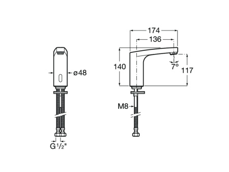 Смеситель для раковины Roca L70-E 5A5B09C00