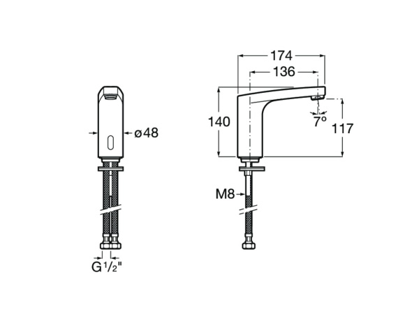 Смеситель для раковины Roca L70-E 5A5B09C00