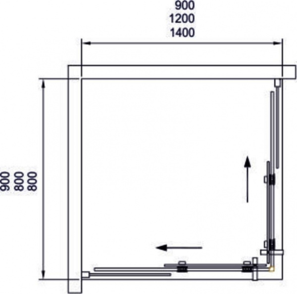 Душевой угол Black&White Stellar Wind S202 2028014