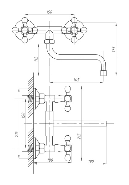 Смеситель для кухни ПСМ-Профсан СТАНДАРТ-А  PSM-106-89