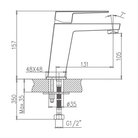 Смеситель для раковины Haiba HB10191