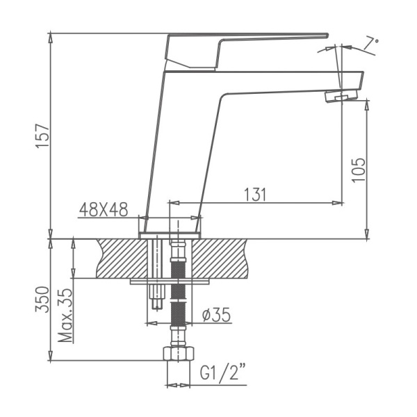 Смеситель для раковины Haiba HB10191 Смеситель для раковины Haiba HB10191