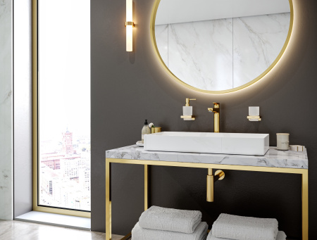 Дозатор для жидкого мыла 200 мл Hansgrohe AddStoris 41745990 полированное золото