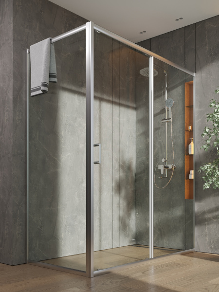 Душевой уголок без поддона (160,5х78,5) Orange E23-16080TCR хром