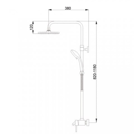 Душевой гарнитур Raiber R0804