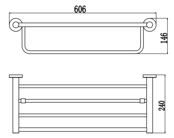 Полка для полотенец Savol 56 S-005644