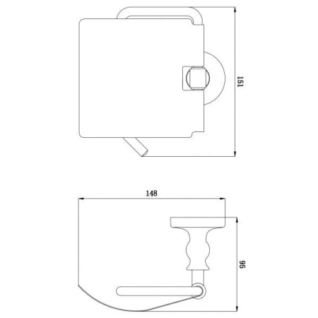 Держатель туалетной бумаги RUSH Crete CR35111