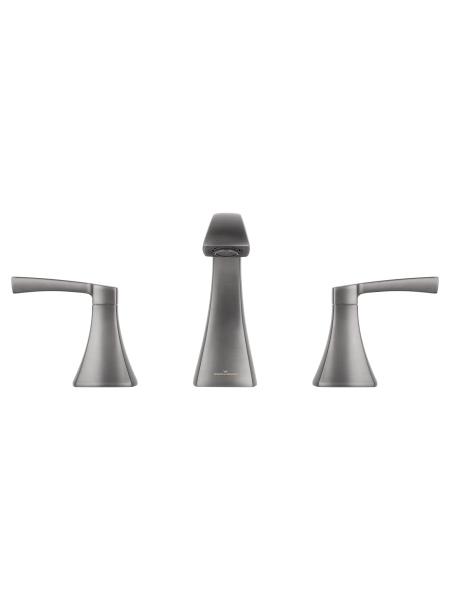 Смеситель для раковины на 3 отверстия WONZON & WOGHAND FLEX, темный графит WW-88083095-BGM
