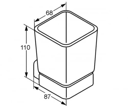 Стакан для зубных щеток Kludi E2 4997505
