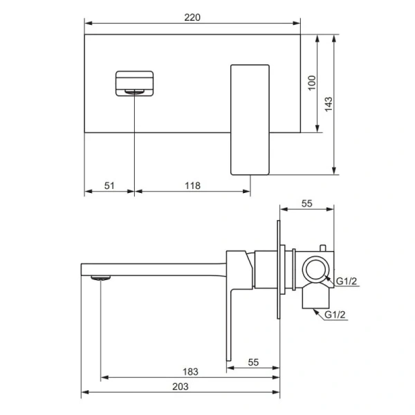 Смеситель для раковины Damixa Gala 530260600 Смеситель для раковины Damixa Gala 530260600