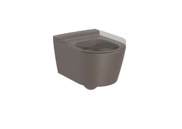 Унитаз подвесной безободковый Roca Inspira Round  , Rimless,  346528660 кофейный