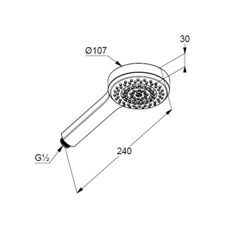 Ручная лейка Kludi Dive 6881005-00