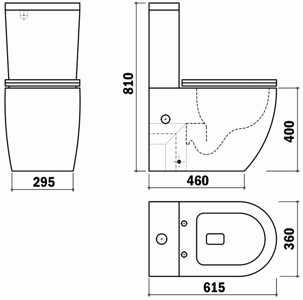 Унитаз-компакт безободковый Teka Manacor 700190200