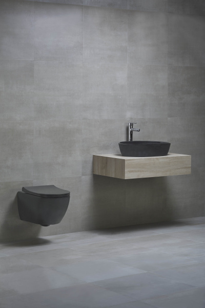 Подвесной безободковый унитаз с сиденьем микролифт beWash Bogen 88303270