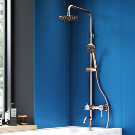 Душевая система с изливом Dorff Logic D0703000SS