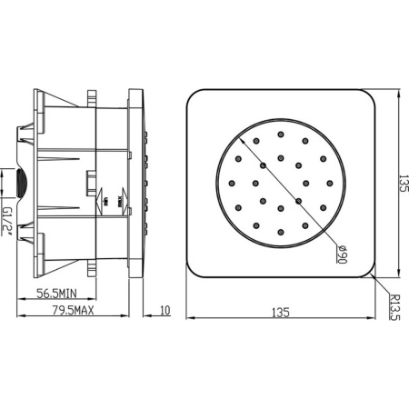 Боковая форсунка Ravak 990.00 X07P346