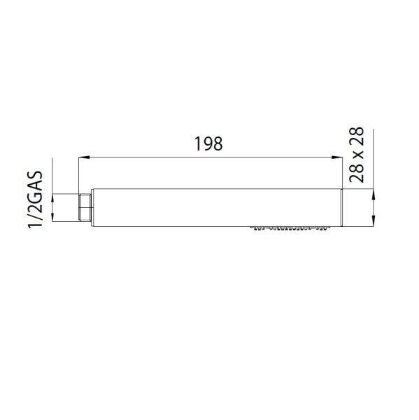 Ручной душ Bossini Cube B00255.073 черный матовый