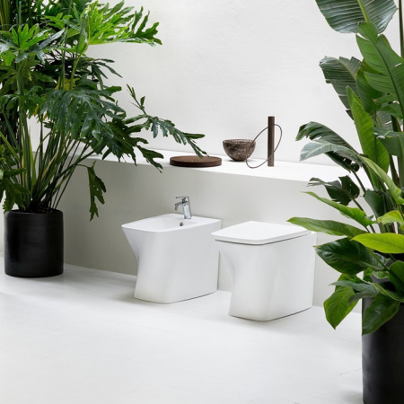 Унитаз приставной безободковый Azzurra Hera HEVCTPE00000BI без сиденья