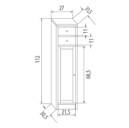 Пенал Eban Giada FKMGD---SPG new*3