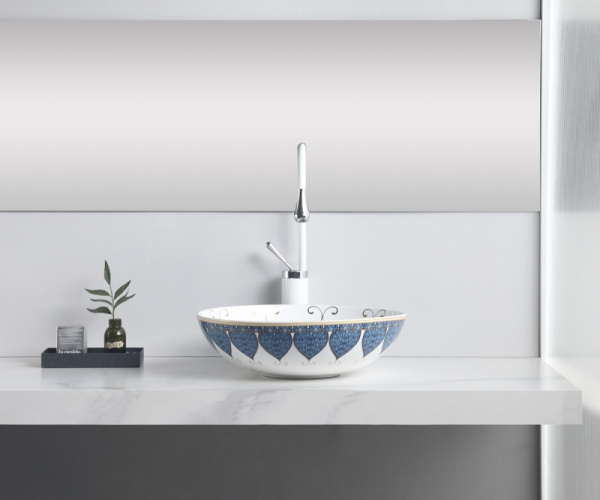 Накладная раковина (40,5х40,5) Bronze de Luxe Lotos 5008 