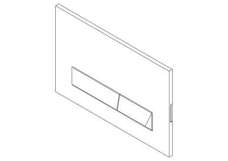 Кнопка смыва BelBagno MARMI BB012-MR-NERO.M, черный матовый Tocco Morbido