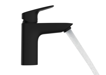 Смеситель для раковины с донным клапаном Hansgrohe Logis 71100670 черный матовый