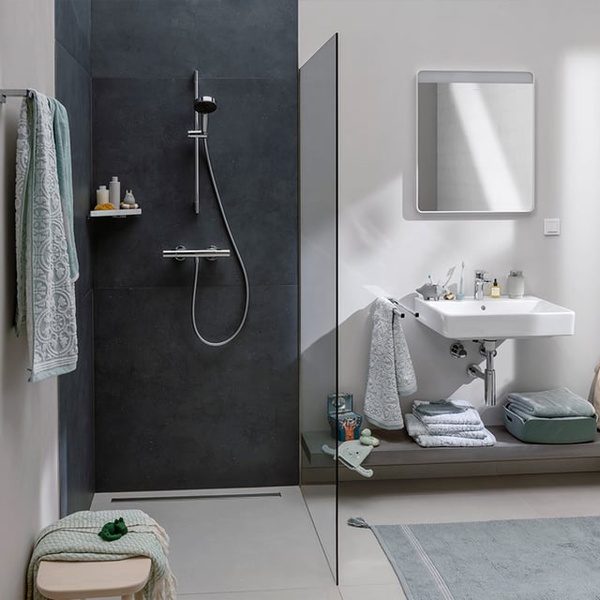 Термостат для душа с душевым гарнитуром Hansgrohe Pulsify Select S 105 3jet Relaxation EcoSmart 24262000 хром