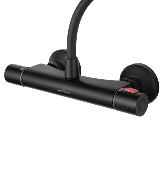 Смеситель для душа с термостатом WONZON & WOGHAND INN 5, черный матовый WW-B1005-A-MB