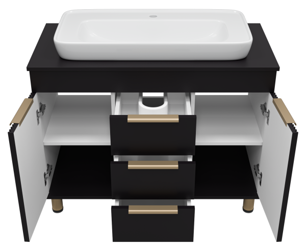 Тумба под раковину Brevita Enfida 100 ENF-06100-0243Я без раковины