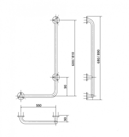 Поручень для душа BEMETA Help 301122043
