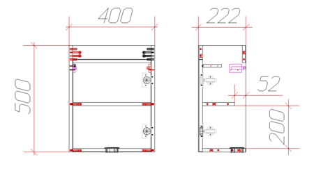 База под раковину Art&Max Family-M-400-1D-SO-HG