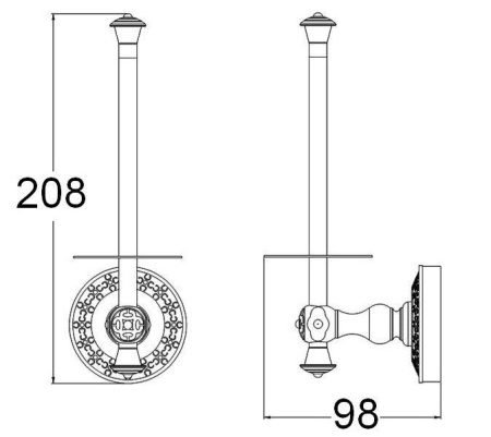 Бумагодержатель (запасной блок) Zorg AZR 09 SL