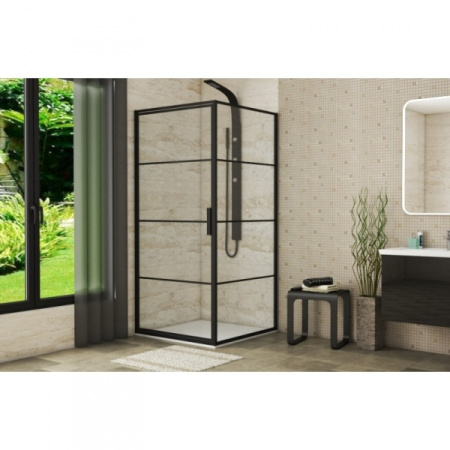 Душевой уголок Bravat Blackline BS090.2115B