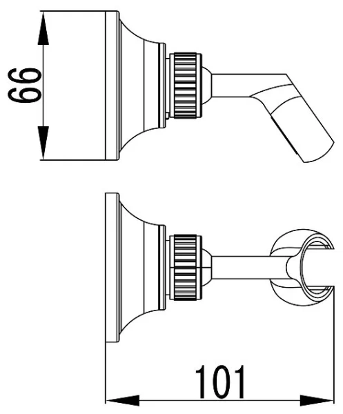 Держатель лейки Lemark LM8489B, бронза