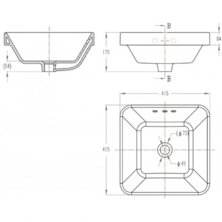 Раковина Bravat C22327W-ENG