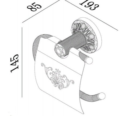 Держатель туалетной бумаги Zorg Antic A 38 BR
