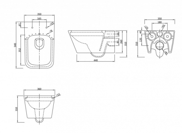 Унитаз SSWW NC 4441