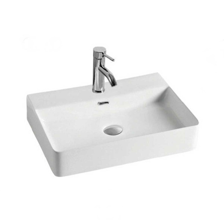 Раковина накладная (60х42) Vincea VBS-303 белый