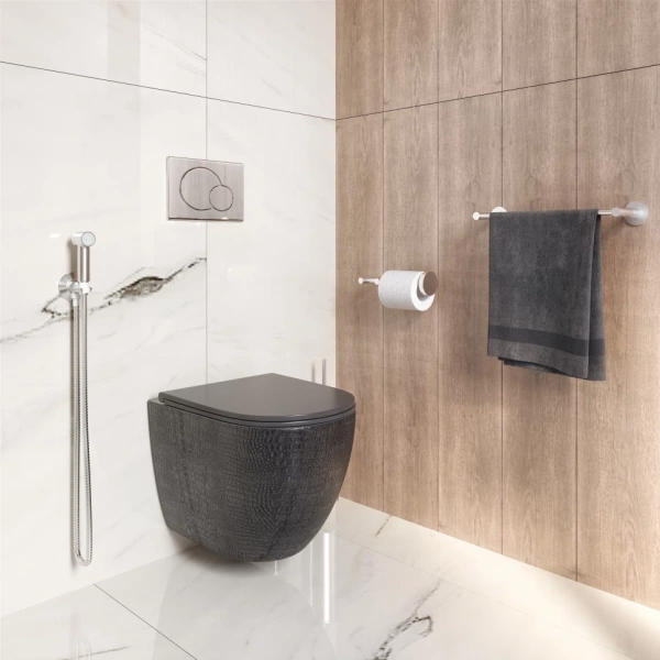 Унитаз подвесной безободковый Grossman  GR-4455BBLS с сиденьем микролифт